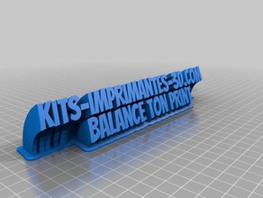 el balance de la tonelada impresión oficina personalizado 3d print model - Mito3D