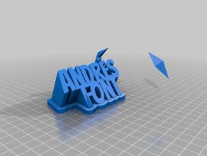 andres font office customized 3d print model - Mito3D