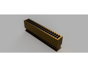 gpio pin header raspberry pi stecker de l'électronique les broches framboise vag 3d print model - Mito3D