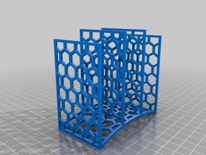 hex mesh sponge holder household supplies 3d print model - Mito3D
