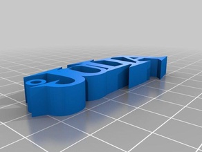 il mio personalizzato semplice personalizzate di nome portachiavi i su misura 3d print model - Mito3D