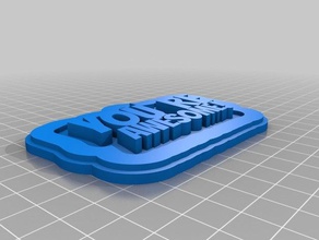 you're awesome art customized 3d print model - Mito3D