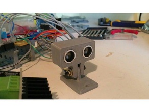 ultrasonic sensor hcsr04 case stand mount engineering arduino case diy hcsr04