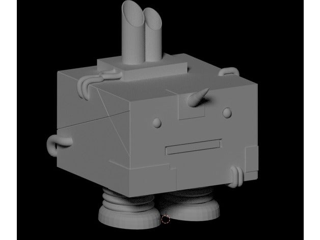 cartoon-o-tron Skulpturen cartoon-hell Roboter 3D print model - Mito3D
