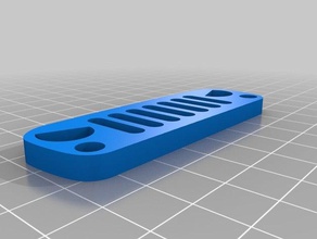jk jeep ızgarası Anahtarlık kızgın remix wrangler 3d print model - Mito3D