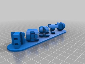 mejor jefe tania bloques signos y logotipos personalizado 3d print model - Mito3D