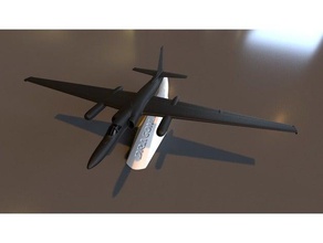 lockheed martin u-2 dragonlady heykeller uçak havacılık modeli 3d print model - Mito3D