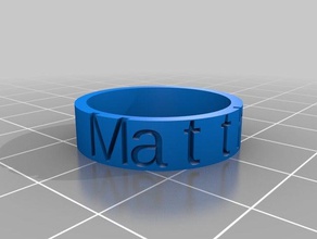 il mio personalizzato nome di anello ue us jp ch dimensione sistema anelli su misura 3d print model - Mito3D