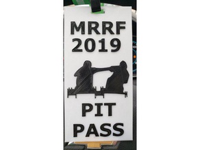 mrrf bobine de course pit passer la lanière pièces et badges pass toutou bras raide 3d print model - Mito3D