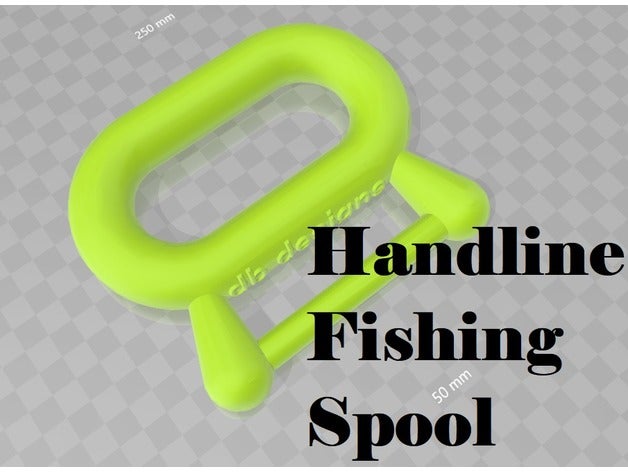 handline de carrete pesca deporte y al aire libre angeln acuáticos la proteína pescado mano línea p che pescar bobina 3D print model - Mito3D