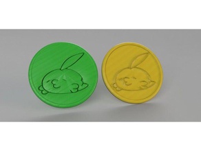 gulpin pokemon coasters pair signs & logos coaster idealab tutorial 3d print model - Mito3D