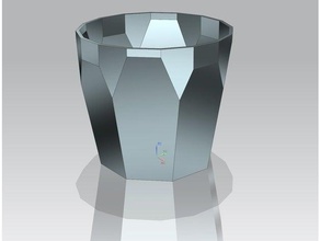 futuristic vase decor flower pot 3d print model - Mito3D