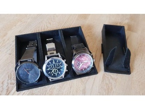 expandable watch stand erweiterbarer uhr-st nder organization armbanduhr st uhr wristband 3d print model - Mito3D