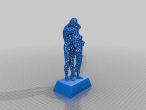 my customized sweethearts - statue wedding anniversary else people 3d print model - Mito3D