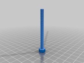 my customized nut job bolt washer threaded rod factory parts 3d print model - Mito3D