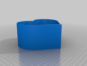 kalp şeklindeki mücevher kutusu takı depolama 3d print model - Mito3D