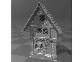 medieval house facade 1 buildings & structures 28mm 32mm decor dnd facade game house medieval miniature 28mm miniature 32mm stand tabletop terrain terrain wargaming