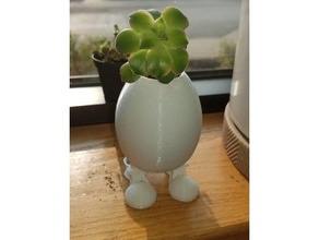 eggy planter 3d printing container plant 3d print model - Mito3D
