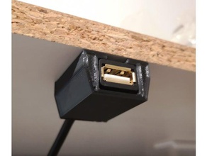 cable de extensión usb se monta los hogares 3d print model - Mito3D