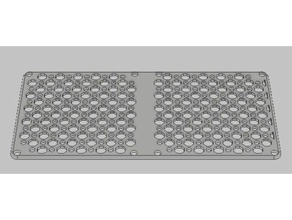 duplo ventoinha de 92mm grill computador 3d print model - Mito3D
