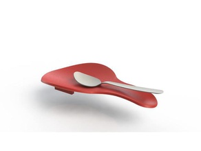 cuchara titular de la apoyo diseño suave cocina y comedor las cookies los hogares herramienta utensilios cosas 3d print model - Mito3D