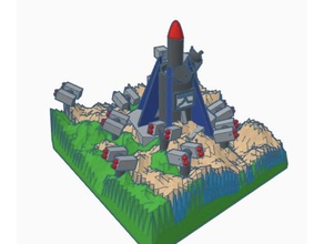 nuclear missile base 3d print model - Mito3D