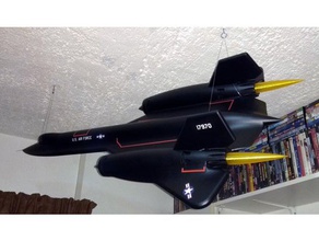 sr-71 blackbird 1 32 scale - remix Größe yipyip Ding Fahrzeuge militärische Flugzeuge Militär-Modell sr71 3d print model - Mito3D