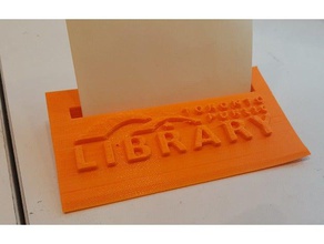 tpl card holder toronto public library 3d printing business canada cards ontario post postcard postcards 3d print model - Mito3D