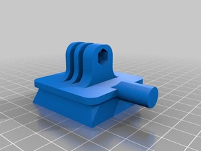 aesthetically pleasing version gopro adaptor 3d printing noga rapid prototyping tripod mount 3d print model - Mito3D