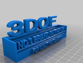 3dqf novelty plaque 3d printing 3d print model - Mito3D