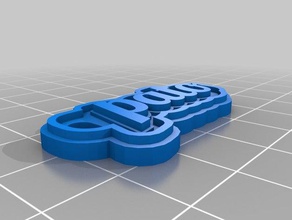 pato signos y logotipos personalizado 3d print model - Mito3D