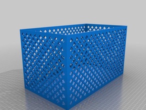 lattice box organization customized 3d print model - Mito3D