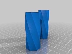 twist contaners L'impression 3d 3d print model - Mito3D