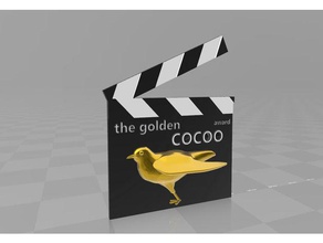 altın guguklu film ödülü işaretler ve logolar 3d print model - Mito3D