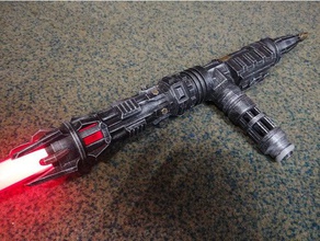 tonfa nightstick custom lightsaber hilt props light saber starwars star wars 3d print model - Mito3D