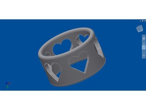 l'amour de l'anneau les anneaux beutiful la mode doigt doigts cœur lovecraft aimer femmes wonder woman 3d print model - Mito3D