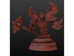 ragnaros toys & games dnd dungeons dragons gaming heroes storm hots mini miniature miniatures monster roleplaying rpg tabletop wargaming world warcraft wow 3d print model - Mito3D