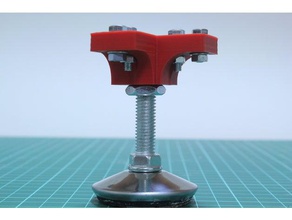 foot mount aluminum extrusion 20mmx20mm 3d printer parts 3d print model - Mito3D