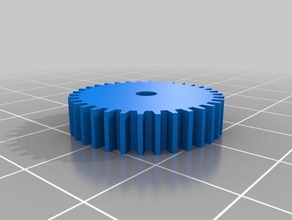 meu personalizados simples engrenagem polia v10 robótica personalizado 3d print model - Mito3D