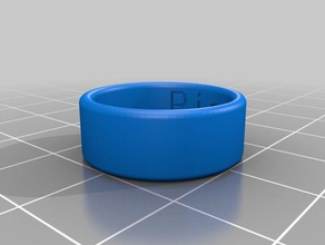 morgans size ring rings customized 3d print model - Mito3D