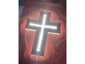 cross-Lampe Dekor cristian Kreuz religion - Elektronik jesus Christus Lampe led led-Licht Licht religiöse religiöse-Kunst 3d print model - Mito3D