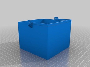 square bucket-v4 outdoor & Garten Eimer 3d print model - Mito3D