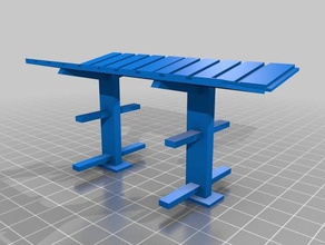 modelo de trem madeira rack brinquedos & games 3d print model - Mito3D