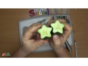 meyve kalıp - star yiyecek ve içecek salatalık yıldız 3d print model - Mito3D