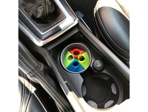 chewing gum boxes car cupholder automotive accessories accessory chewing-gum easy print road organizer storage box treat treats vase mode volvo v40 3d print model - Mito3D