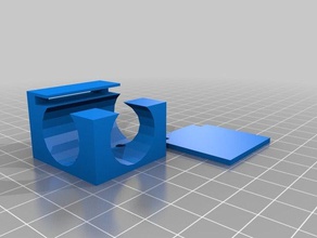 basic cable routing block electronics holder management 3d print model - Mito3D