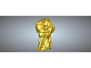 golden body animal head zodiac pendant 2 ox jewelry 3d print model - Mito3D