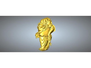 golden body animal head zodiac pendant 7 horse jewelry 3d print model - Mito3D