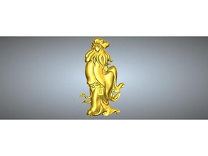 golden body animal head zodiac pendant 10 rooster jewelry 3d print model - Mito3D