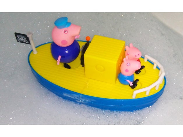 grandpa pig's boat toys & games pig model peppa toy 3D print model - Mito3D
